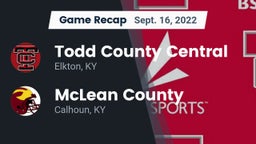 Recap: Todd County Central  vs. McLean County  2022