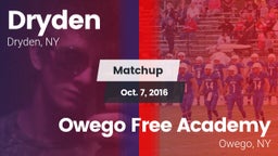 Matchup: Dryden vs. Owego Free Academy  2016