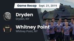 Recap: Dryden  vs. Whitney Point  2019