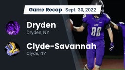 Recap: Dryden  vs. Clyde-Savannah  2022