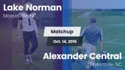 Matchup: Lake Norman vs. Alexander Central  2016