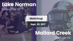 Matchup: Lake Norman vs. Mallard Creek  2017