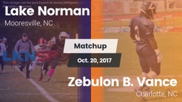 Matchup: Lake Norman vs. Zebulon B. Vance  2017