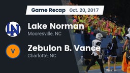 Recap: Lake Norman  vs. Zebulon B. Vance  2017