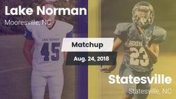 Matchup: Lake Norman vs. Statesville  2018