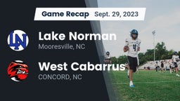 Recap: Lake Norman  vs. West Cabarrus  2023