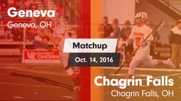 Matchup: Geneva vs. Chagrin Falls  2016