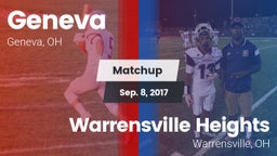 Matchup: Geneva vs. Warrensville Heights  2017