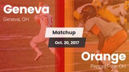 Matchup: Geneva vs. Orange  2017