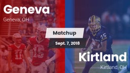 Matchup: Geneva vs. Kirtland  2018