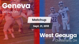 Matchup: Geneva vs. West Geauga  2018