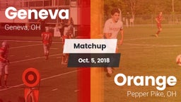 Matchup: Geneva vs. Orange  2018