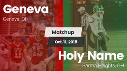 Matchup: Geneva vs. Holy Name  2018