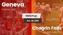 Matchup: Geneva vs. Chagrin Falls  2018