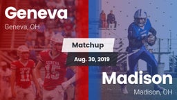 Matchup: Geneva vs. Madison  2019