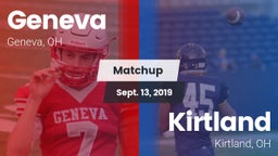Matchup: Geneva vs. Kirtland  2019