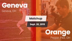 Matchup: Geneva vs. Orange  2019