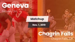 Matchup: Geneva vs. Chagrin Falls  2019