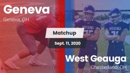 Matchup: Geneva vs. West Geauga  2020