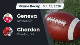 Recap: Geneva  vs. Chardon  2020