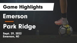Emerson  vs Park Ridge  Game Highlights - Sept. 29, 2022