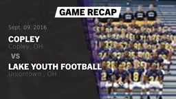 Recap: Copley  vs. Lake Youth Football 2016