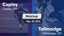 Matchup: Copley vs. Tallmadge  2016