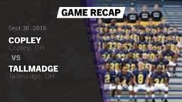 Recap: Copley  vs. Tallmadge  2016