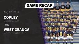 Recap: Copley  vs. West Geauga  2017