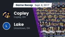 Recap: Copley  vs. Lake  2017