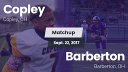 Matchup: Copley  vs. Barberton  2017