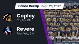 Recap: Copley  vs. Revere  2017
