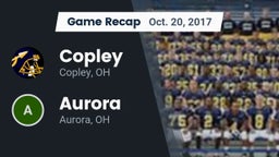 Recap: Copley  vs. Aurora  2017
