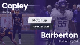 Matchup: Copley  vs. Barberton  2018