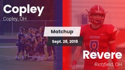 Matchup: Copley  vs. Revere  2018