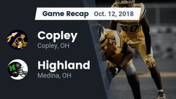 Recap: Copley  vs. Highland  2018