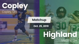 Matchup: Copley  vs. Highland  2019