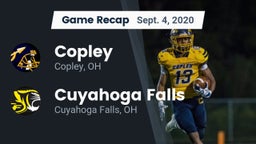 Recap: Copley  vs. Cuyahoga Falls  2020