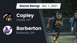 Recap: Copley  vs. Barberton  2021