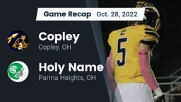 Recap: Copley  vs. Holy Name  2022