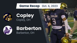 Recap: Copley  vs. Barberton  2023