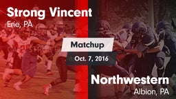 Matchup: Strong Vincent vs. Northwestern  2016