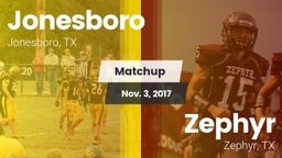 Matchup: Jonesboro vs. Zephyr  2017