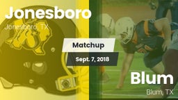 Matchup: Jonesboro vs. Blum  2018