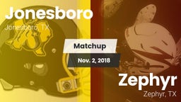 Matchup: Jonesboro vs. Zephyr  2018
