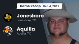 Recap: Jonesboro  vs. Aquilla  2019