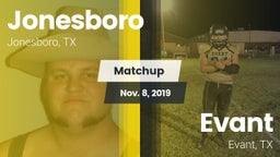 Matchup: Jonesboro vs. Evant  2019