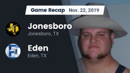 Recap: Jonesboro  vs. Eden  2019