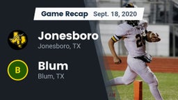 Recap: Jonesboro  vs. Blum  2020