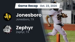 Recap: Jonesboro  vs. Zephyr  2020